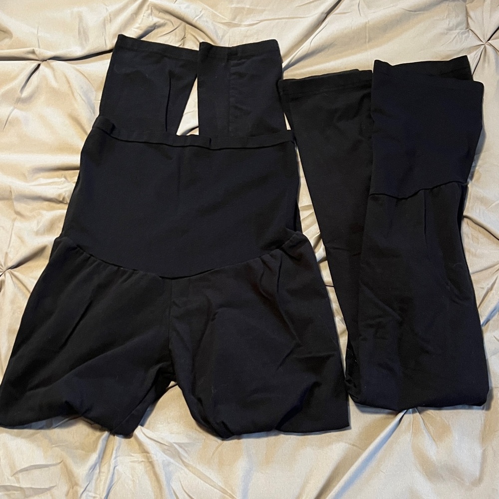 Emma’s Expression Black Maternity Bundle 2 Pairs Of Leggings - Picture 5 of 9